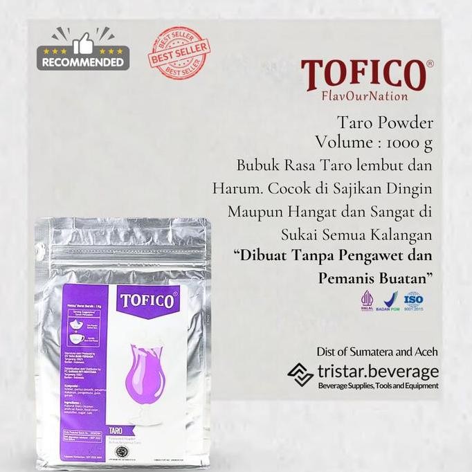 

Original Bubuk Minuman Taro Tofico 1kg Powder Drink Rasa Taro Ungu