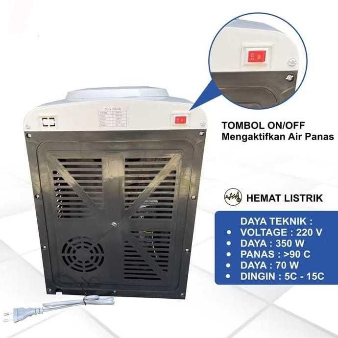 Boom Sale - Dispenser Air Tabung Panas Dan Normal Td 377 - Dispenser Air Tabung Td