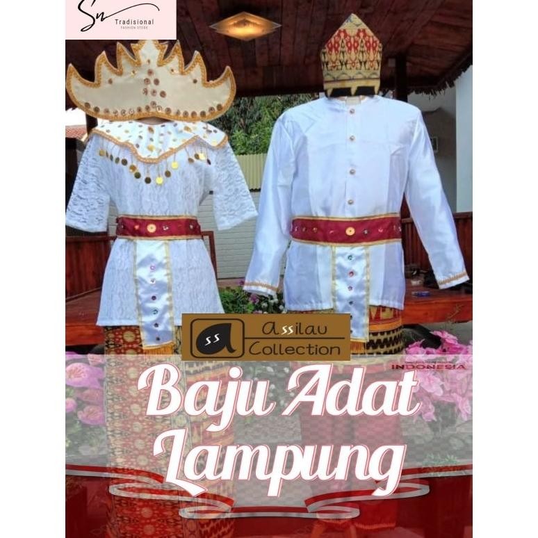 Baju adat lampung/ adat lampung/ pakaian adat lampung (Dewasa)
