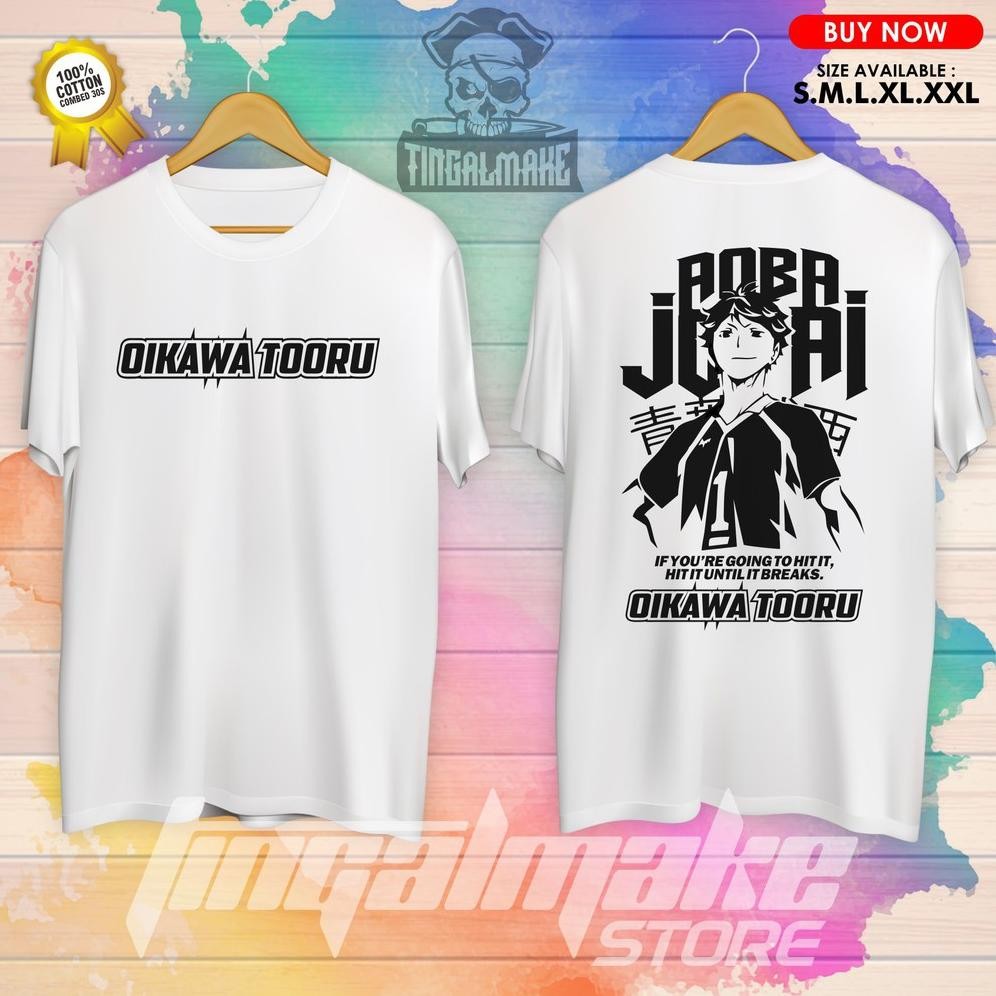 Promo Aoba Baju Oikawa Tooru Karasuno Haikyuu Kaos Karasuno Kaos Unisex