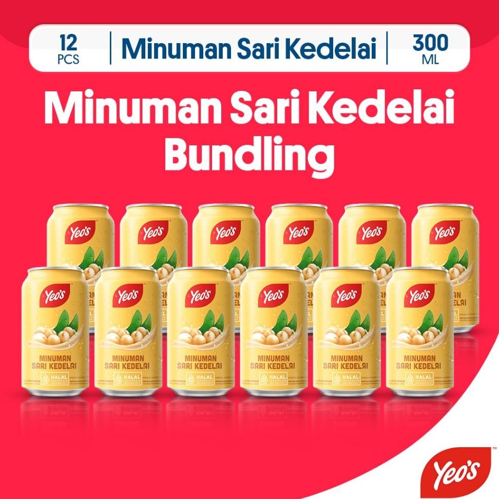 

Yeos Minuman Kaleng Sari Kedelai Soya Bean 300Ml 12 Pcs