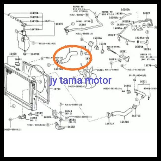 DISKON SELANG RADIATOR ATAS LANDCRUISER LAND CRUISER VX100 VX 100 ORIGINAL 