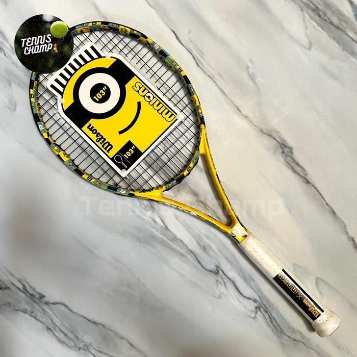 Raket Tenis Wilson Minion 103/Tennis Racket Wilson Original 2024 Yello Original Dan Terpercaya