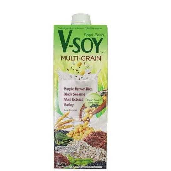 

Ad Vsoy Soybean Milk Susu Kedelai Multi Grain 1L