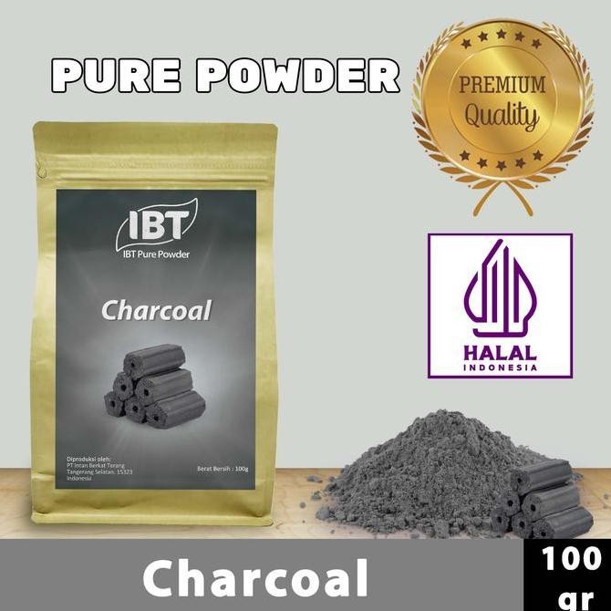 

Original Charcoal Powder 100g - Bubuk Arang Aktif Murni untuk Kue & Makanan