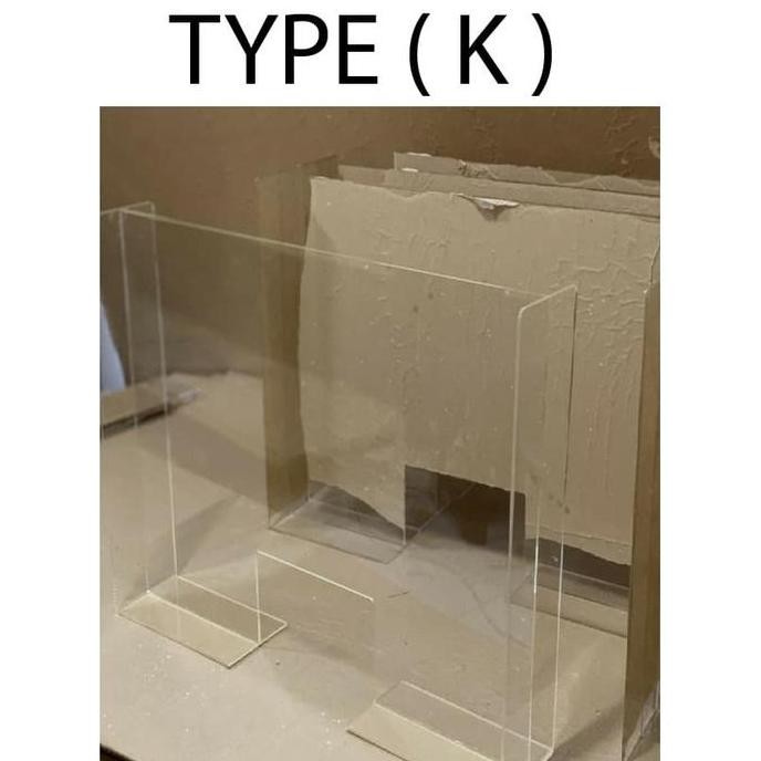 

Promo pembatas meja akrilik tebal 5mm ukuran 80cmX60 COD