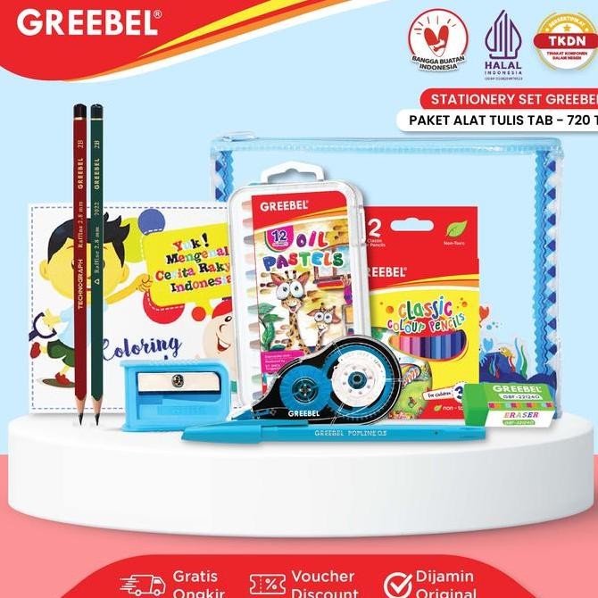 

[ SKUL ] GREEBEL [9 in 1] Paket Alat Tulis Tempat Pensil / Stationery Set 720T / Bingkisan Hampers Ulang Tahun Anak Hadiah Lomba