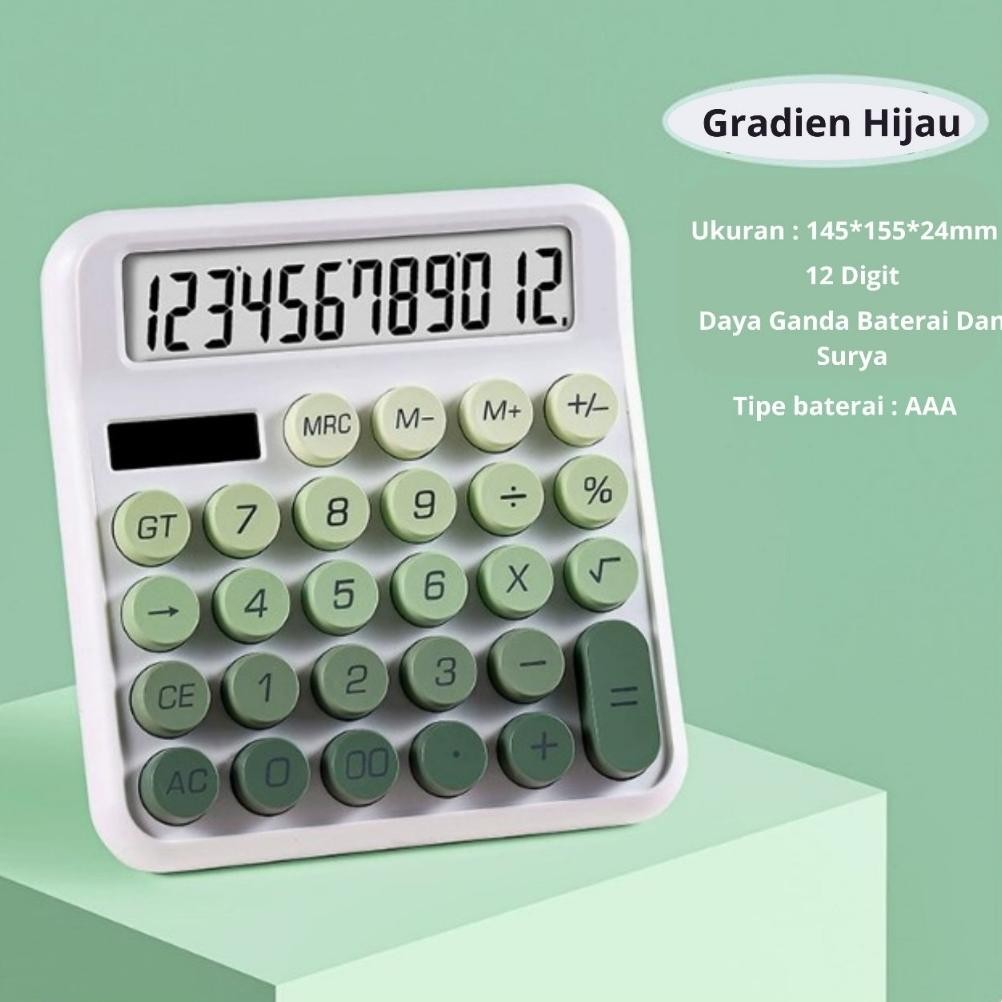 

Kalkulator Daya Ganda Baterai dan Surya 12 Digit RB2