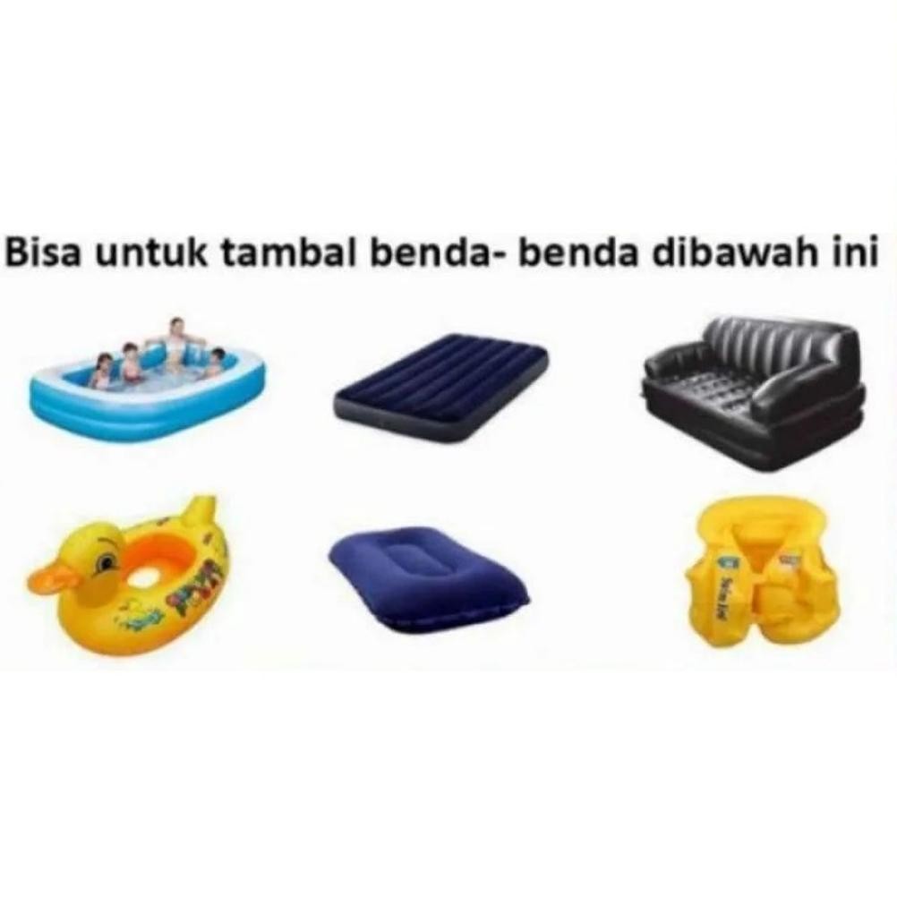 

SMILE TODAY LEM PENAMBAL KOLAM RENANG KASUR ANGIN PERAHU KARET MEREK RANDOM