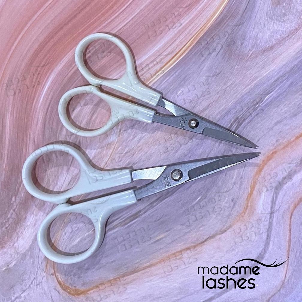 

Gunting lengkung PUTIH 12cm & 10cm / Gunting bulu mata / Gunting scot /gunting tajam / gunting benang / gunting kertas RB3