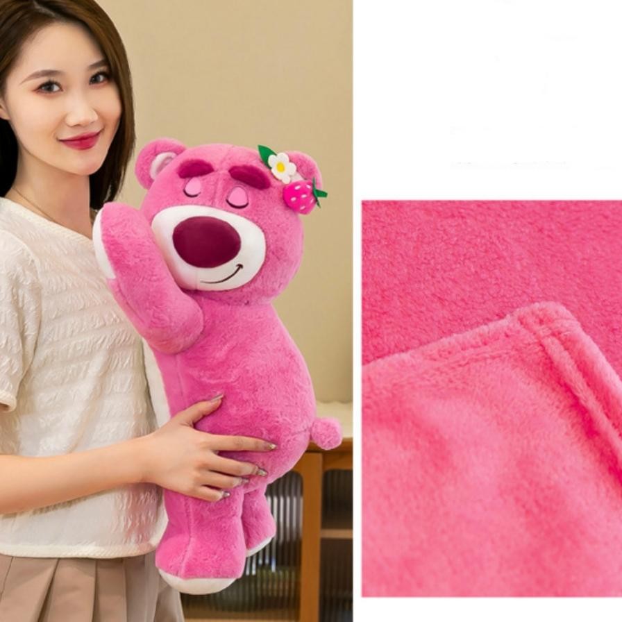 Kks B016 Balmut Boneka Bantal Selimut Lotso Sleepy Lucu