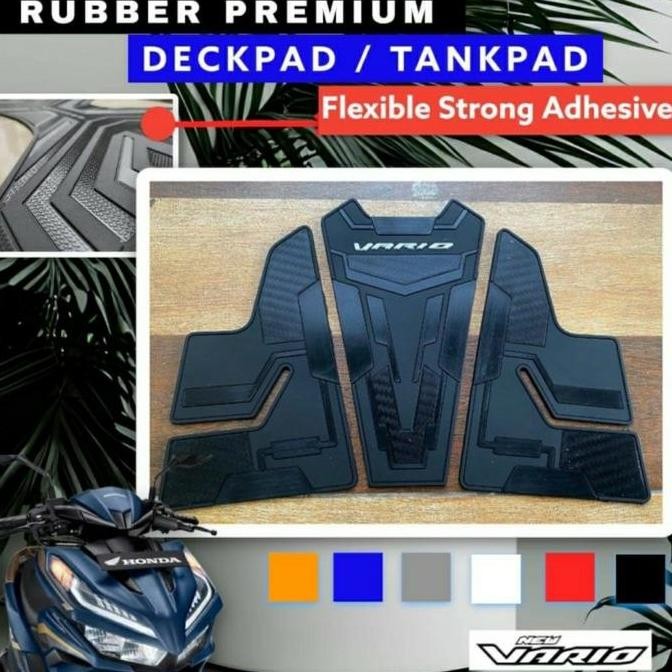 STIKER KARPET DECKPAD DECK PAD HONDA VARIO 125 NEW 2022 - GOLD