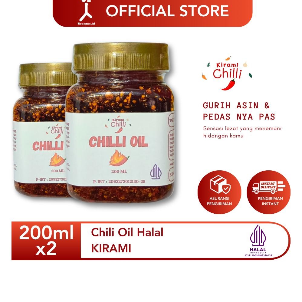 

Kirami Chili Oil Halal - 200 gram x2 Nugi