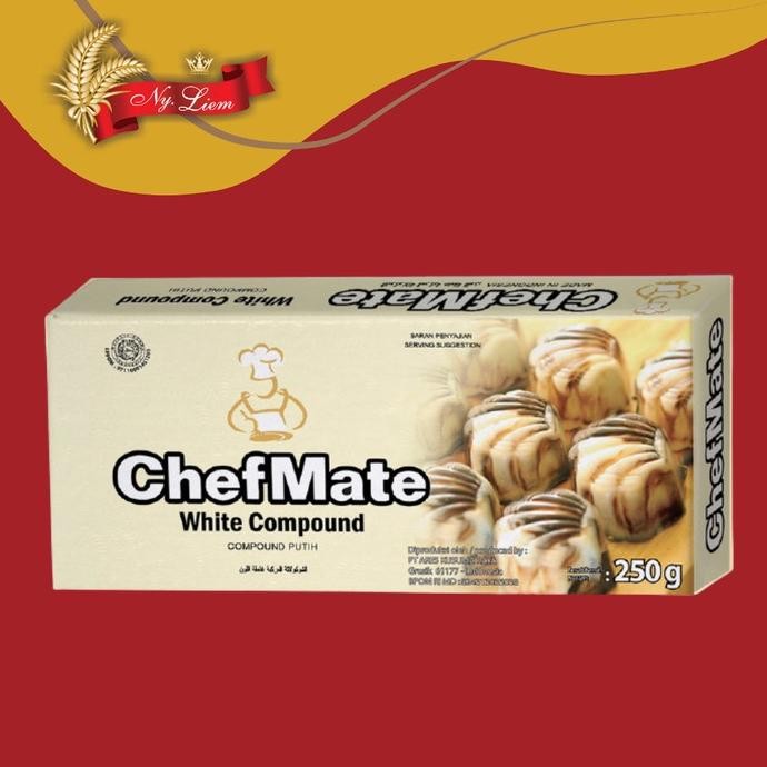 

CHEFMATE White Chocolate Compound / Cokelat Putih 250 gram Nugi