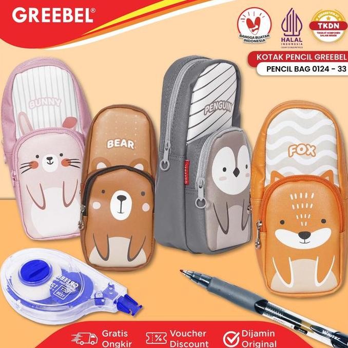 

[ SKUL ] GREEBEL Tempat Pensil (PENCIL BAG 0124-33) / Kotak Pencil Pen Anak Lucu Cute Warna Warni / Penyimpanan Alat Tulis