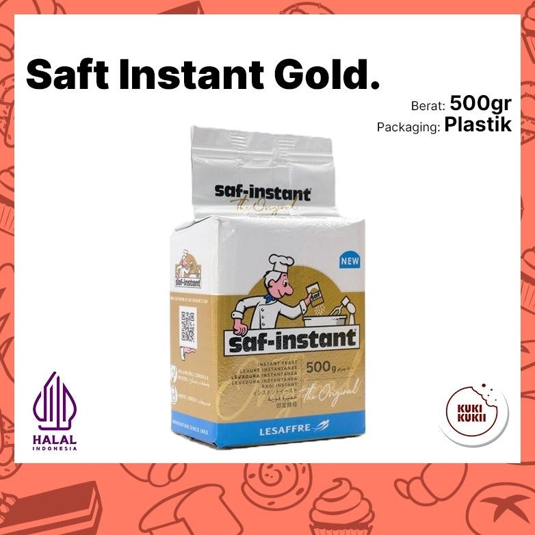 

Ragi Kering Saf Instant GOLD 500gr | Instant Dry Yeast SAFT INSTANT GOLD 500 gram Nugi