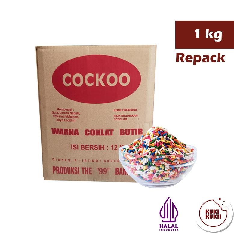 

Cockoo Meses WARNA 1kg | Cockoo Coklat Butir Warna Tanpa Coklat 1 kg Nugi