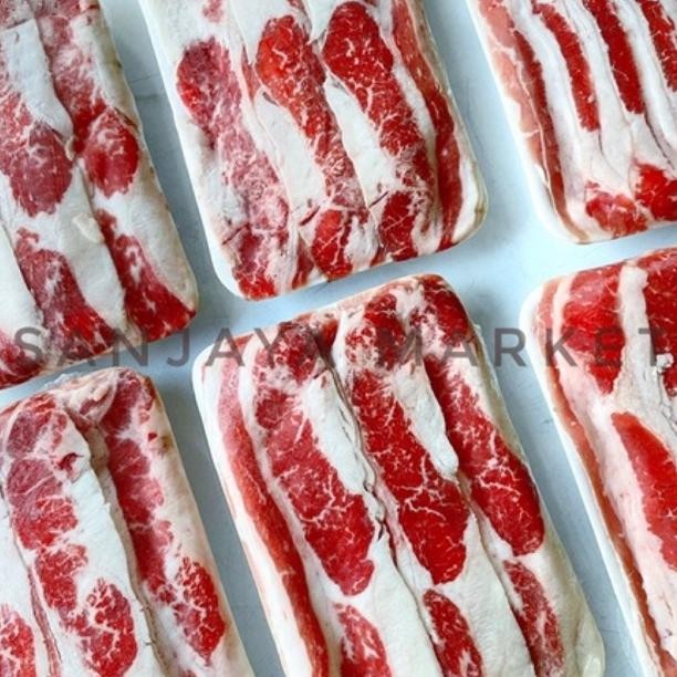 

Daging sapi slice tipis US Yakiniku impor Nugi