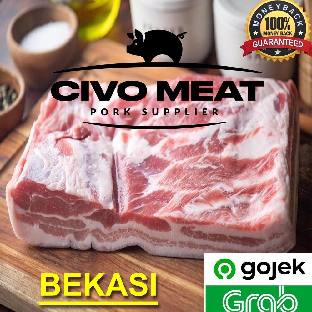 

Daging Babi FRESH Samcan / Pork Belly 1kg Nugi