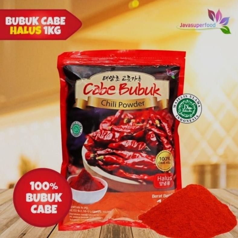 

Gochugaru - Bubuk Cabai Halus 1 KG Halal BPOM Nugi