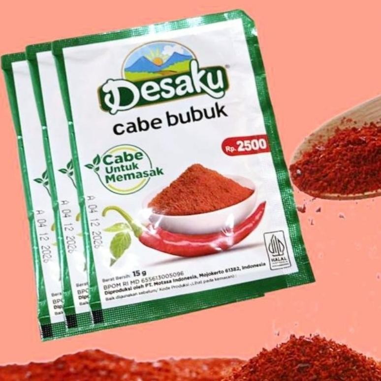 

Desaku Cabe Bubuk Pedas Tinggi @10pcs Nugi