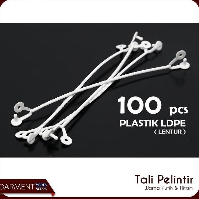

New Stock - Tali Plintir Pegangan Plastik Pouch Tas Jinjing 100 Pcs