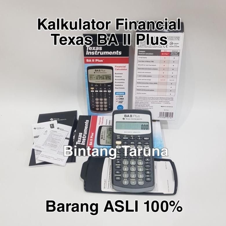

Kalkulator Financial Texas Instrument BA II Plus financial Calculator Texas Instrument BA II Plus RB2