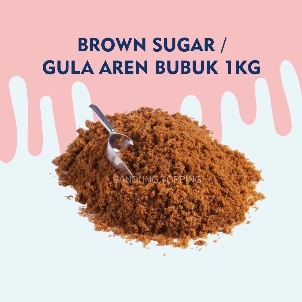 Gula Semut Aren Murah / Gula Aren Bubuk Organic / Brown Sugar Aren 1kg Nugi
