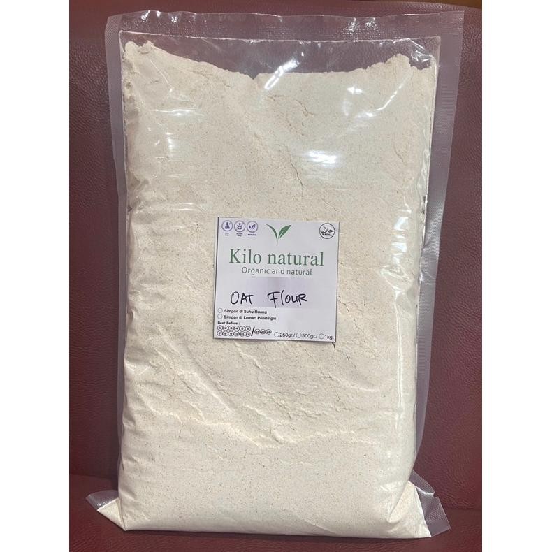 

Tepung Oat Halus 1kg / Exstra Fine Oat Flour / Oatmeal Powder 1kg Nugi