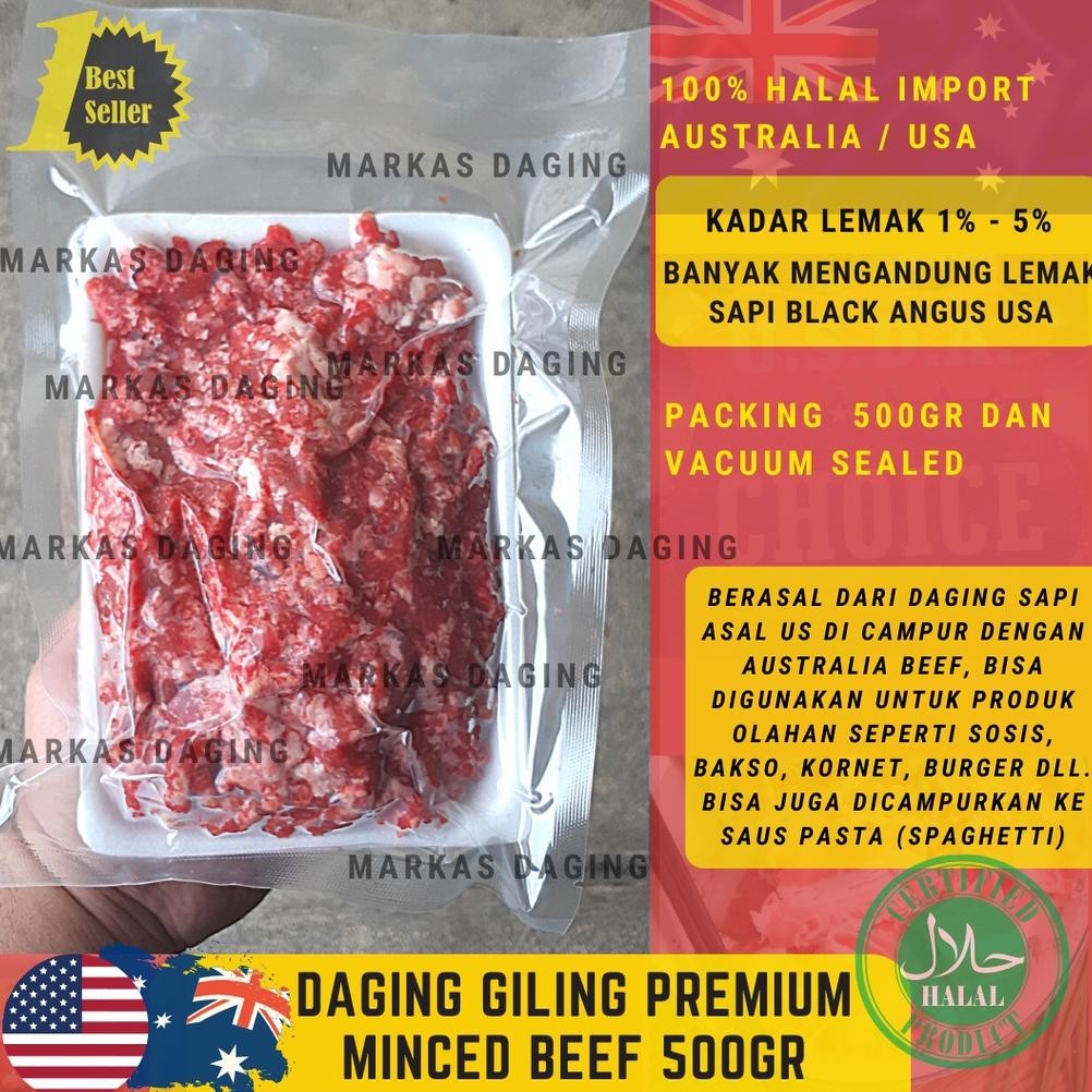 

Daging Sapi Giling / Minced Beef Meat 500gr Nugi