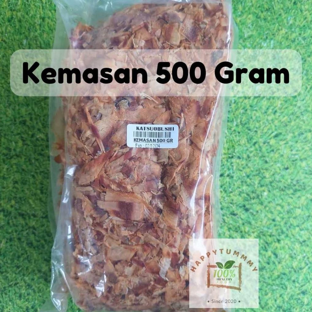 

HPT - KATSUOBUSHI 500 GRAM HALAL Shaved Bonito Flakes/Katsuo Bushi Serutan Ikan Cakalang Asap Serut Takoyaki Nugi