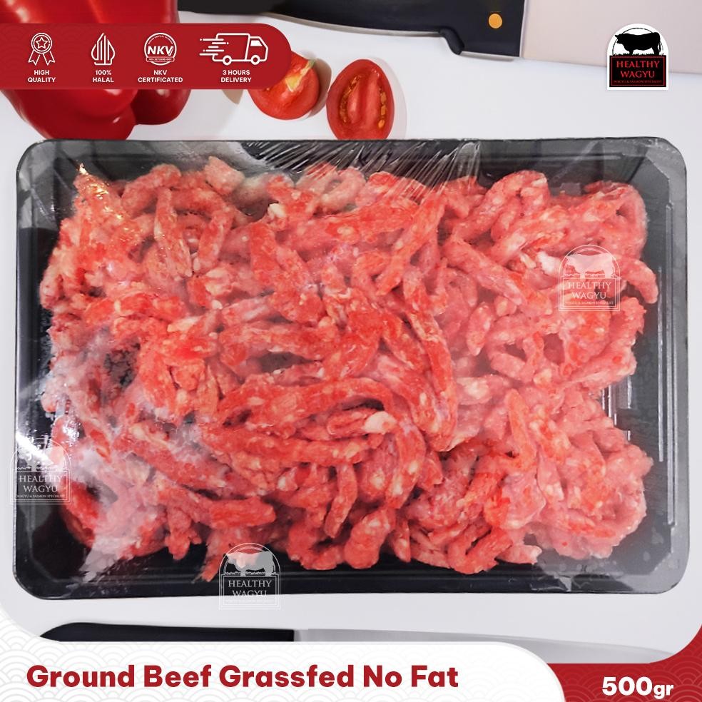 

Grassfed Ground Beef No Fat Daging Sapi Giling Tanpa Lemak 500gr Healthy Wagyu Healthy Wagyu Nugi