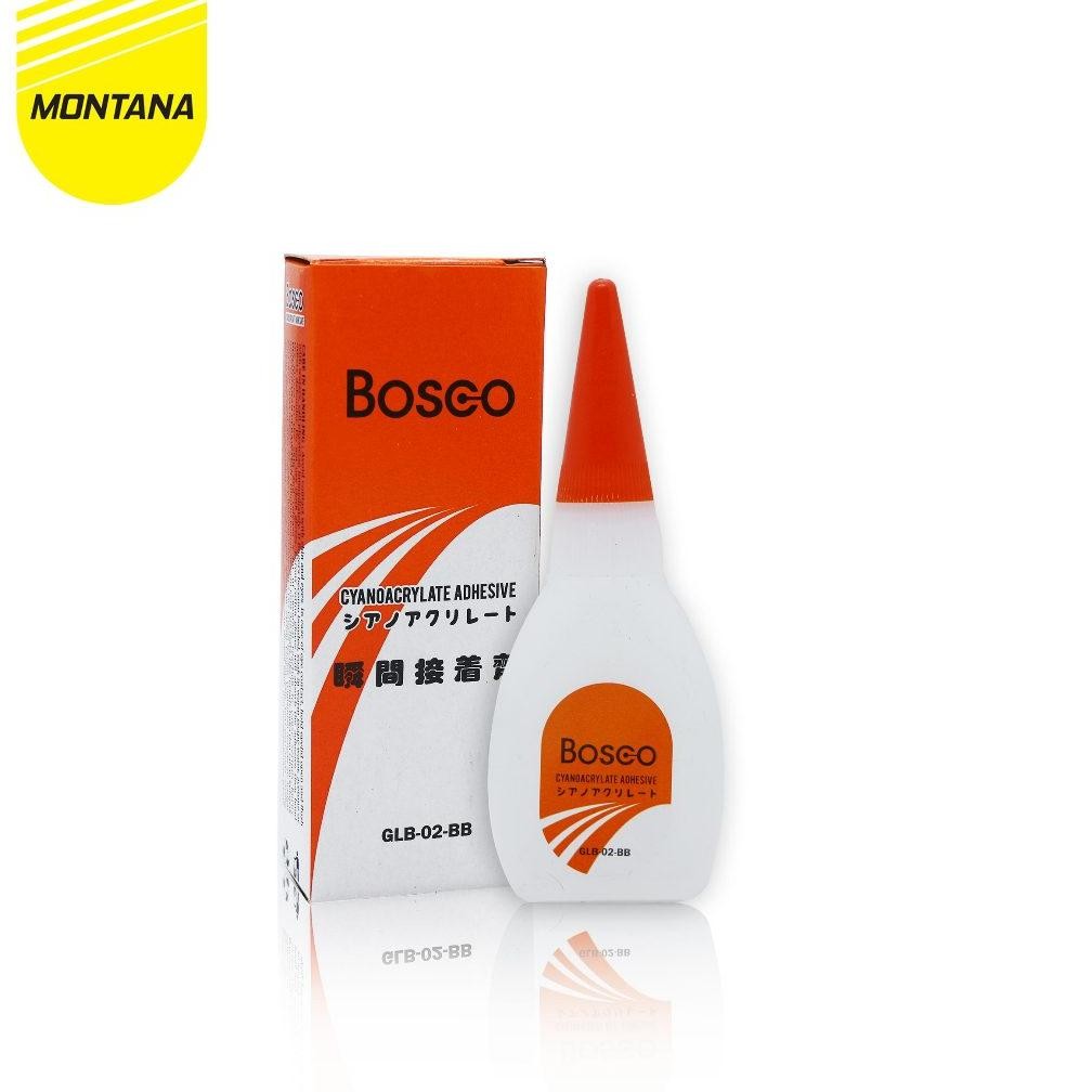 

MONTANA Bosco Lem Korea 1 Box 50 Pcs Power Glue Perekat Kaca dan Besi Serbaguna GLB02BB