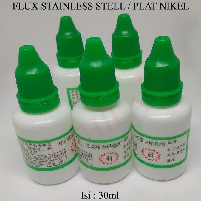 Flux Plat Nikel Stainless Steel Plat Nickel Baterai 30ml MURAH