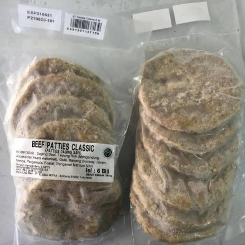 

Burger Bernardi Beef Patties Classic Halal 240gr 6pc Nugi