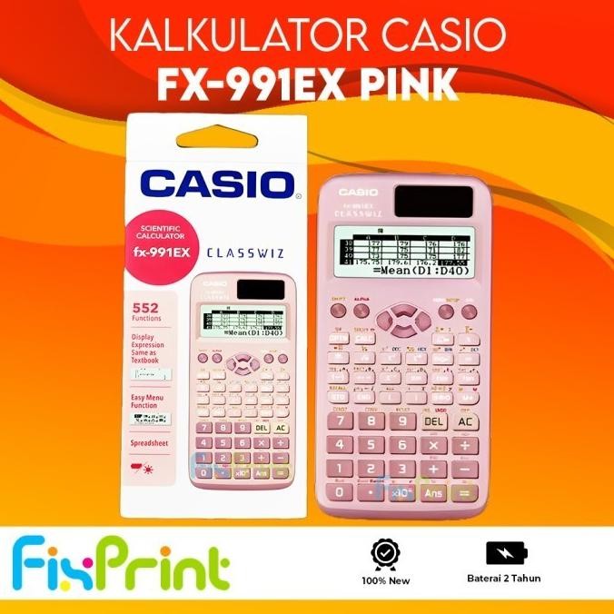 

Kalkulator Scientific CASIO FX 991EX Hitam Black Blue Pink Calculator Kalkulator Ilmiah Standar fx-991EX BERGARANSI RESMI RB2