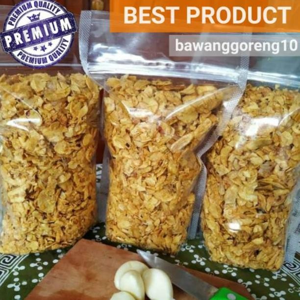 

Bawang Putih Goreng Asli 250gr Tanpa MSG / Bawang Goreng Nugi