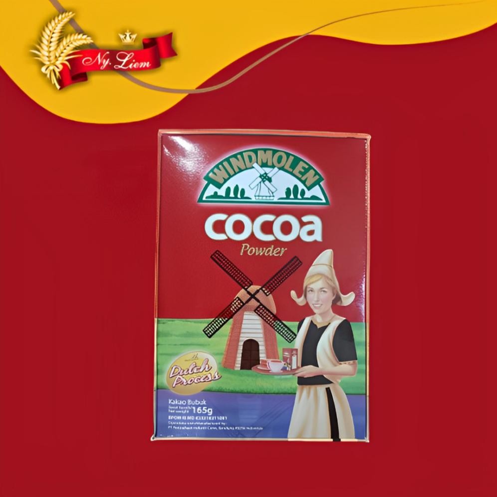 

WINDMOLEN Cocoa Powder / Cokelat Bubuk Dutch Process 165 gram Nugi