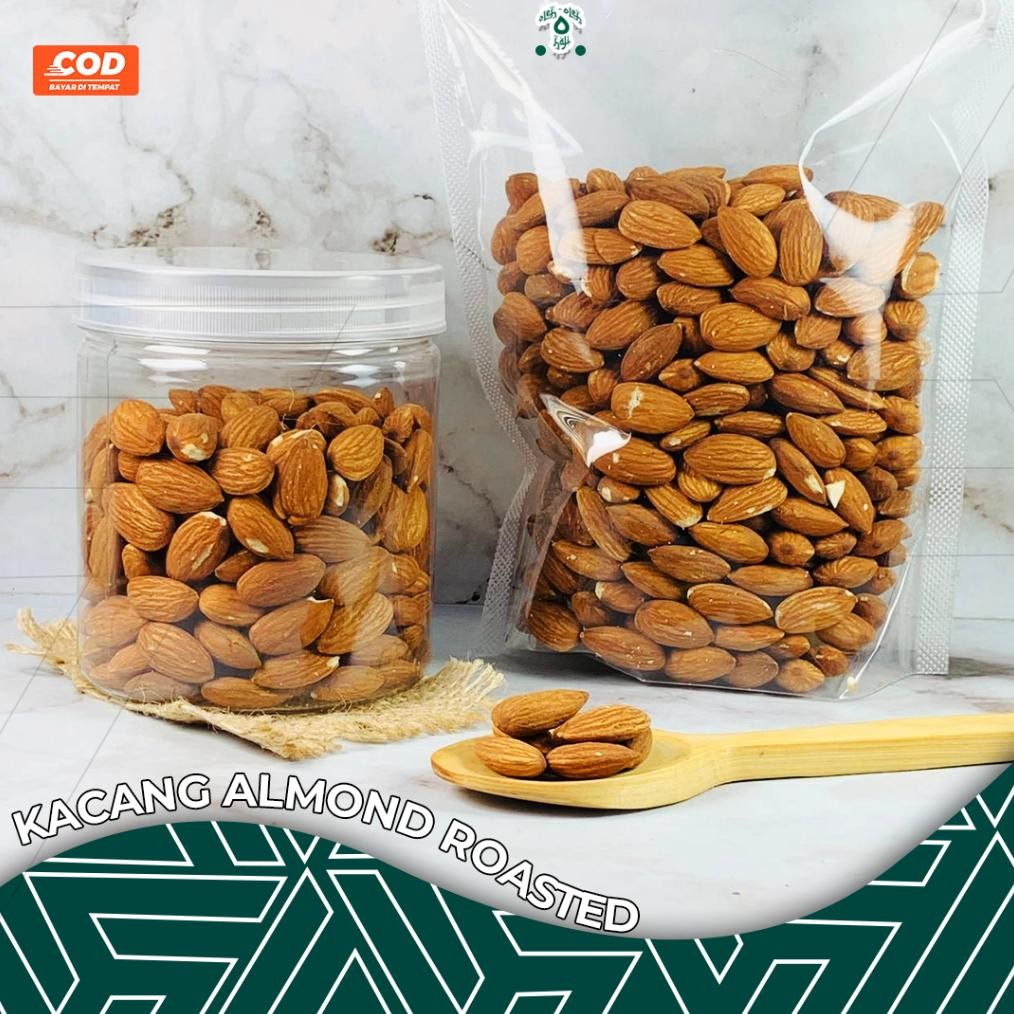 

ALMOND ROASTED / KACANG ALMOND PANGGANG / 250gr/500gr Nugi