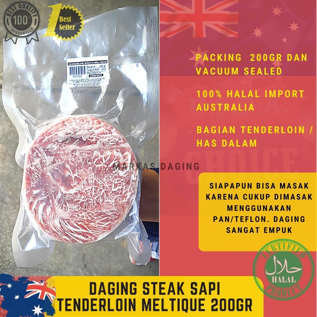 

Daging Steak Tenderloin Meltique / Steak Ala Wagyu / BBQ Nugi