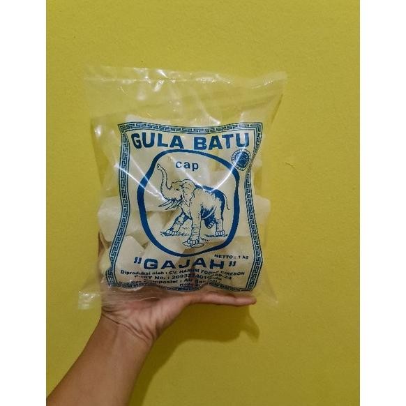 

Gula Batu Putih Cap Gajah Halal Kemasan 1 Kg Nugi