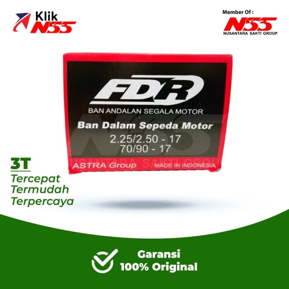 Ban Dalam Motor FDR TB NR 225/250 70/90 Ring 17 | 2060204000013