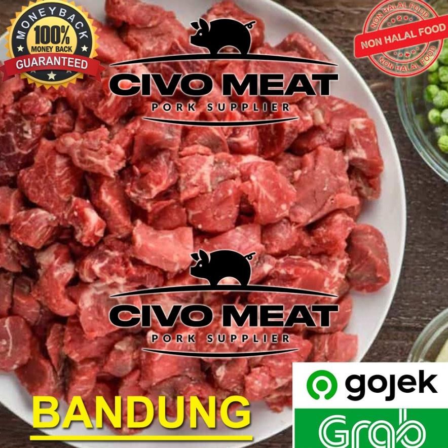 

Kapsim Babi Potong Babi Kecap / Dadu 500 Gram Nugi