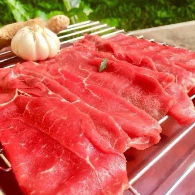 

Daging Slice terriyaki teriyaki non lemak 500gr (hallal) Nugi