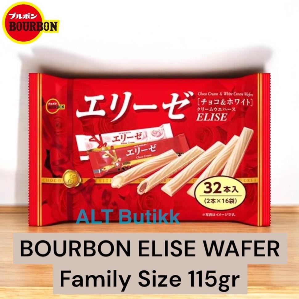

READY STOCK BOURBON ELISE CREAM WAFER | FAMILY SIZE 115 GR | PRODUCT OF JAPAN