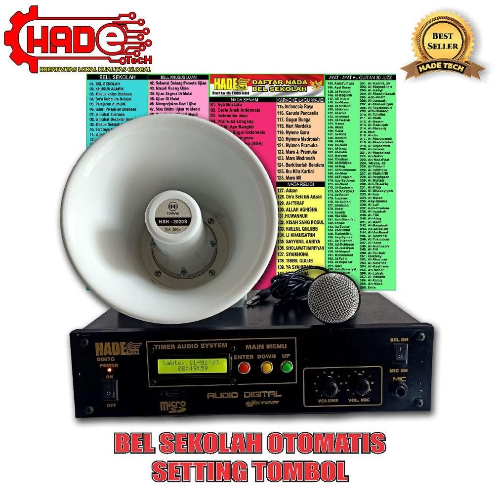 Bel sekolah Otomatis 1set Lengkap Nugi