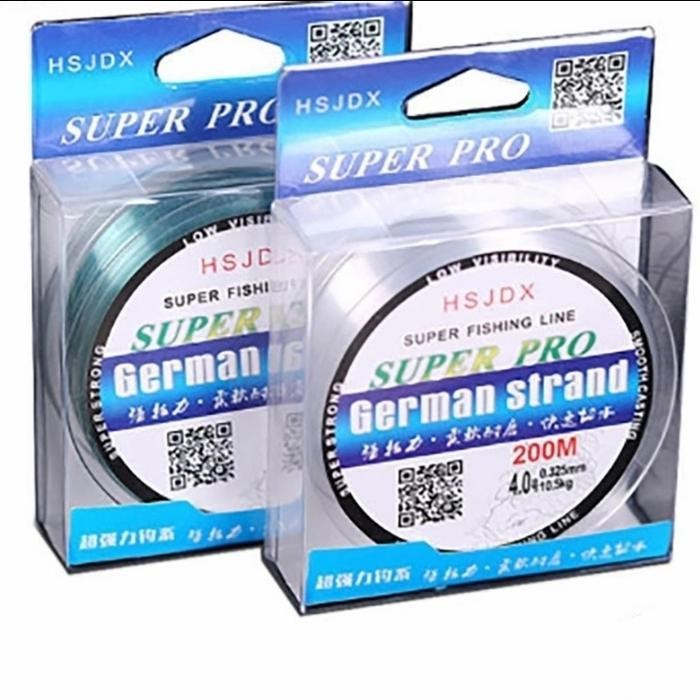 Germany Fishing Line Super Strong Senar Pancing Invisible Nilon 200M