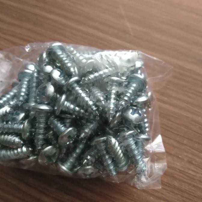 sekrup philip tapping 6x5/8" hitam (1.5cm) READY