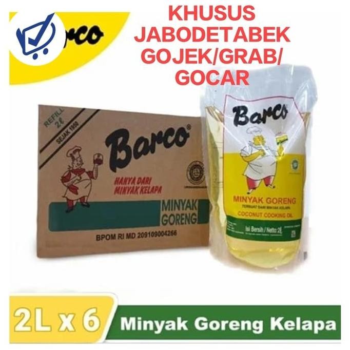 

Barco Minyak Kelapa Murni 2L - Coconut Cooking Oil Khusus Gojek Diskon!