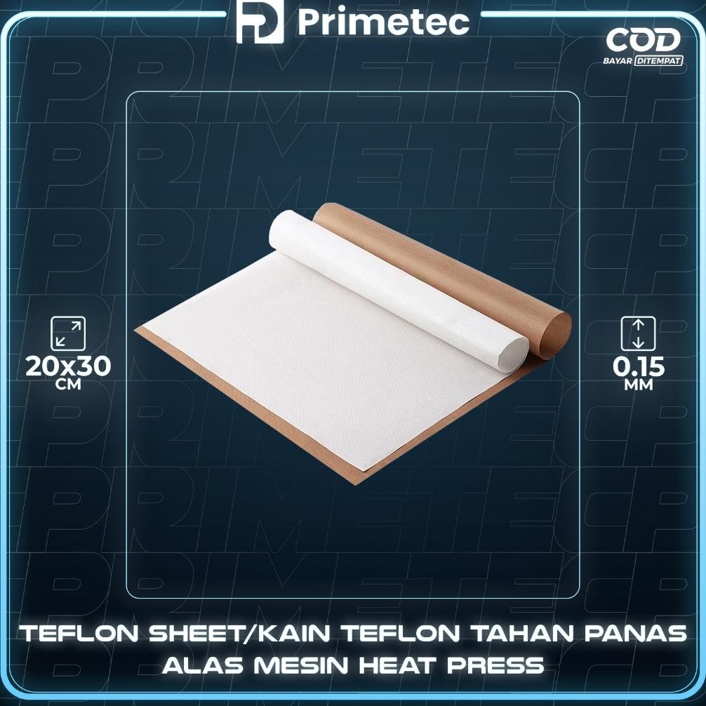 

Teflon Sheet / Kain Teflon Tahan Panas Serbaguna / Alas Mesin Press RB3